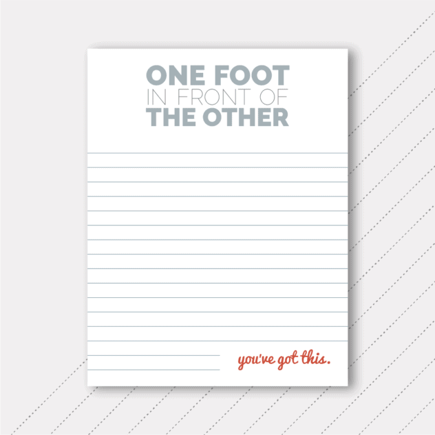 Foster The Love - One Foot In Front Of The Other Notepad
