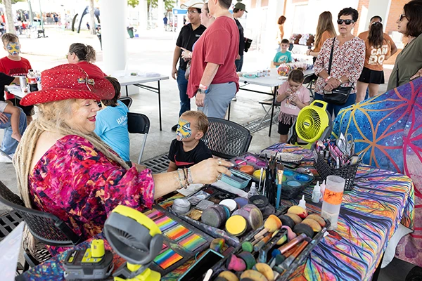 face painting station