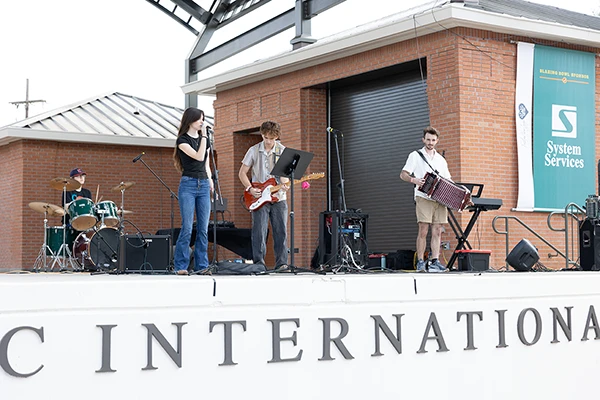 live music on stage at Parc International