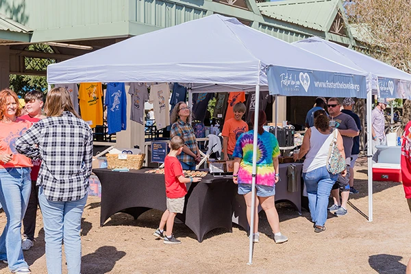 Foster the Love Louisiana merchandise table