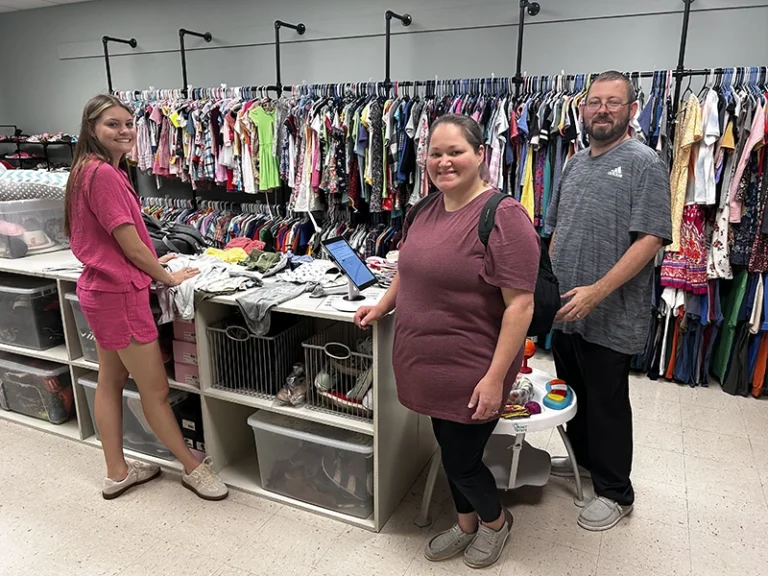 Foster Community Closet family shopping